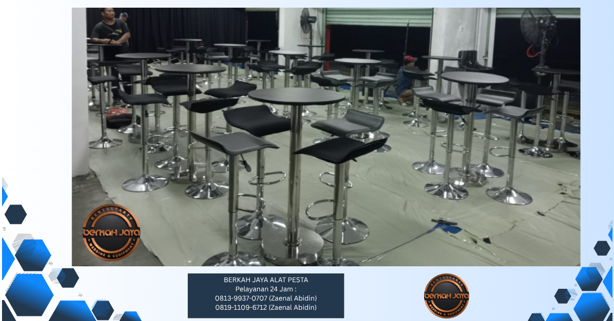 Sewa Barstool Hitam Dan Putih Jakarta Selatan 081399370707