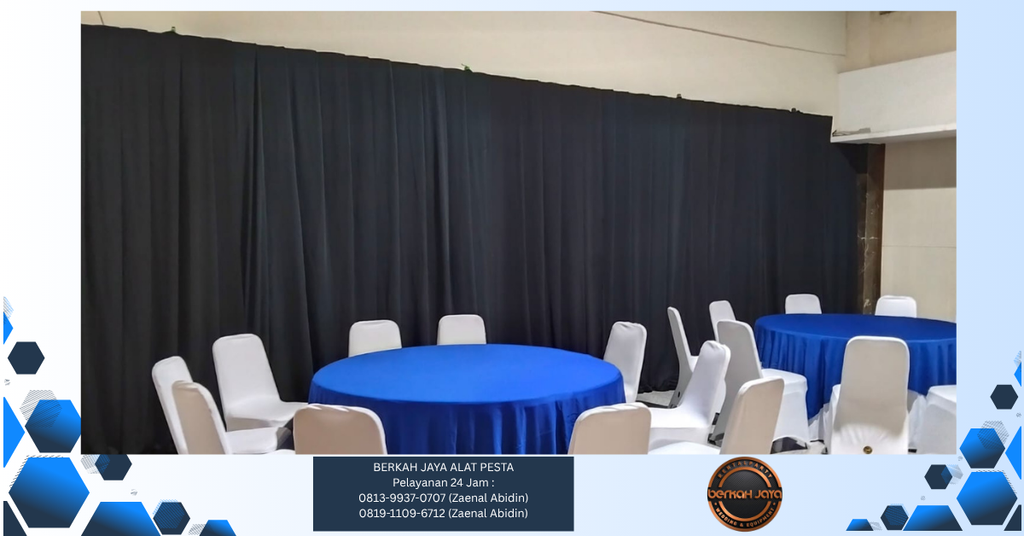 Sewa Black Curtain Jakarta Selatan 081399370707