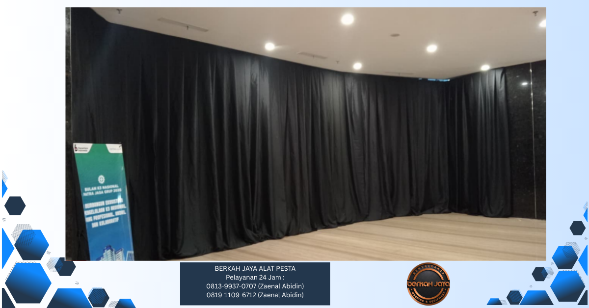 Sewa Black Curtain Jakarta Selatan 081399370707
