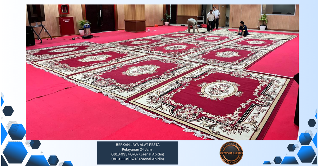 Sewa Karpet Permadani Turkey Warna Merah Jakarta Selatan 081399370707