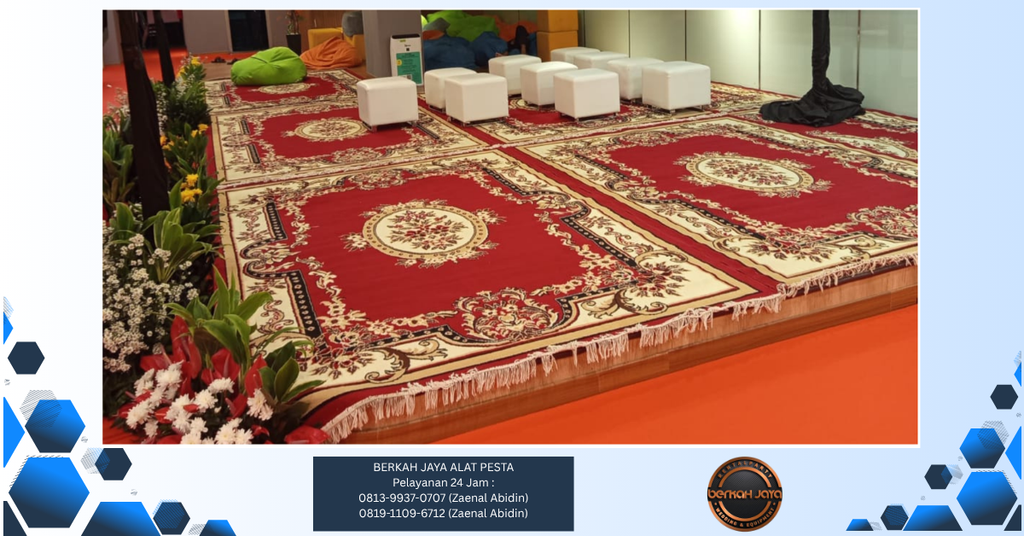 Sewa Karpet Permadani Turkey Warna Merah Jakarta Selatan 081399370707