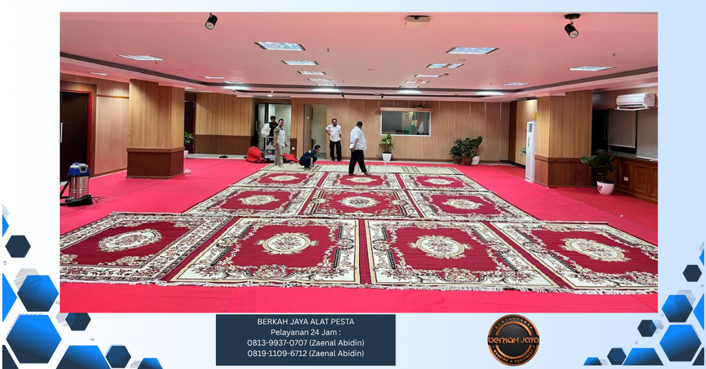 Sewa Karpet Permadani Turkey Warna Merah Jakarta Selatan 081399370707