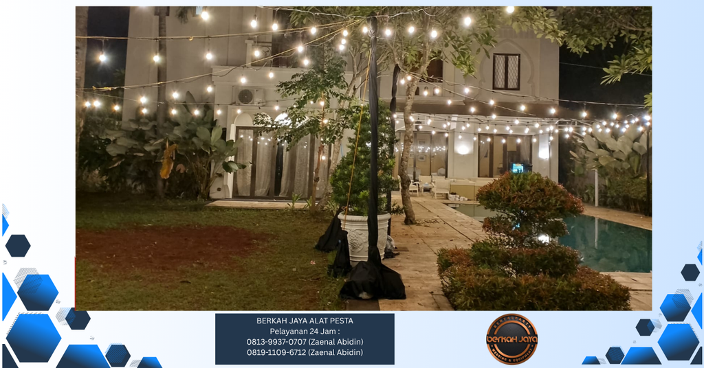Sewa Lampu Taman Gantung Jakarta Selatan 081399370707 