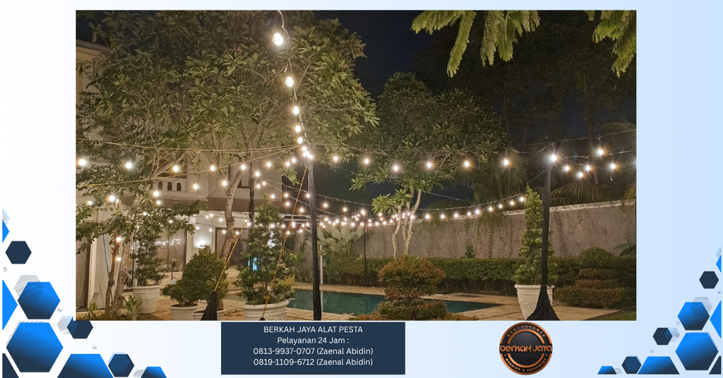 Sewa Lampu Taman Gantung Jakarta Selatan 081399370707 