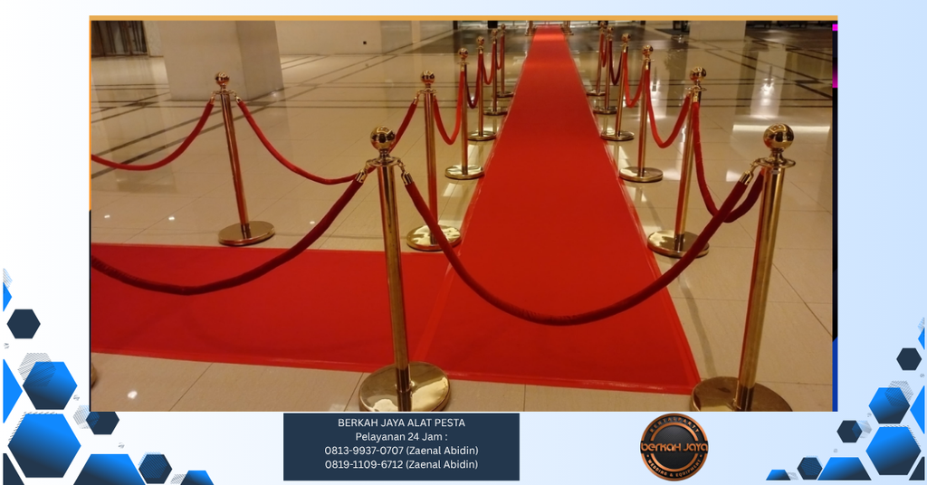 Sewa Rope Stand atau QLine VIP Tali Bludru Jakarta Selatan
