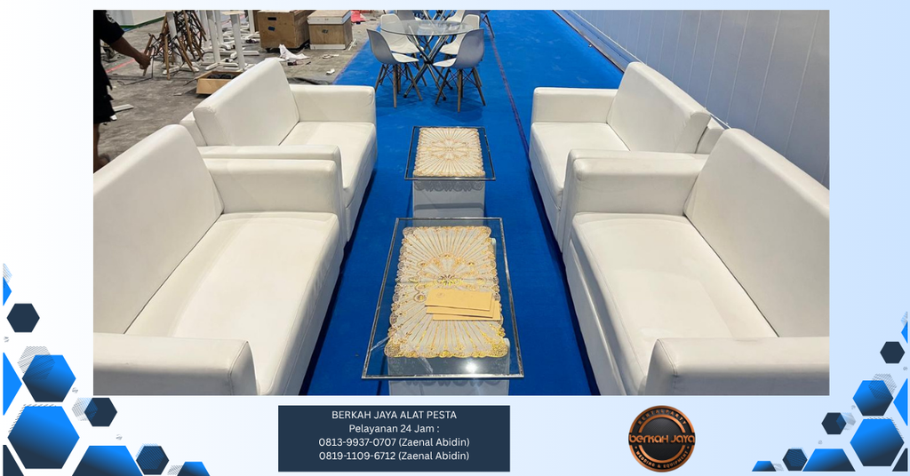 Sewa Sofa Double Warna Putih Jakarta Selatan 081399370707