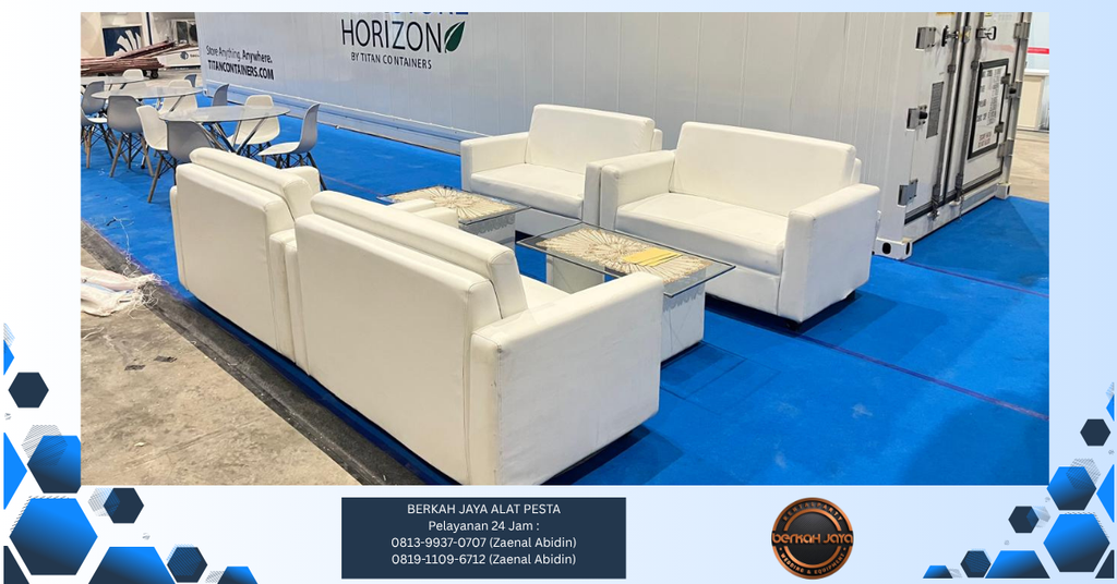 Sewa Sofa Double Warna Putih Jakarta Selatan 081399370707