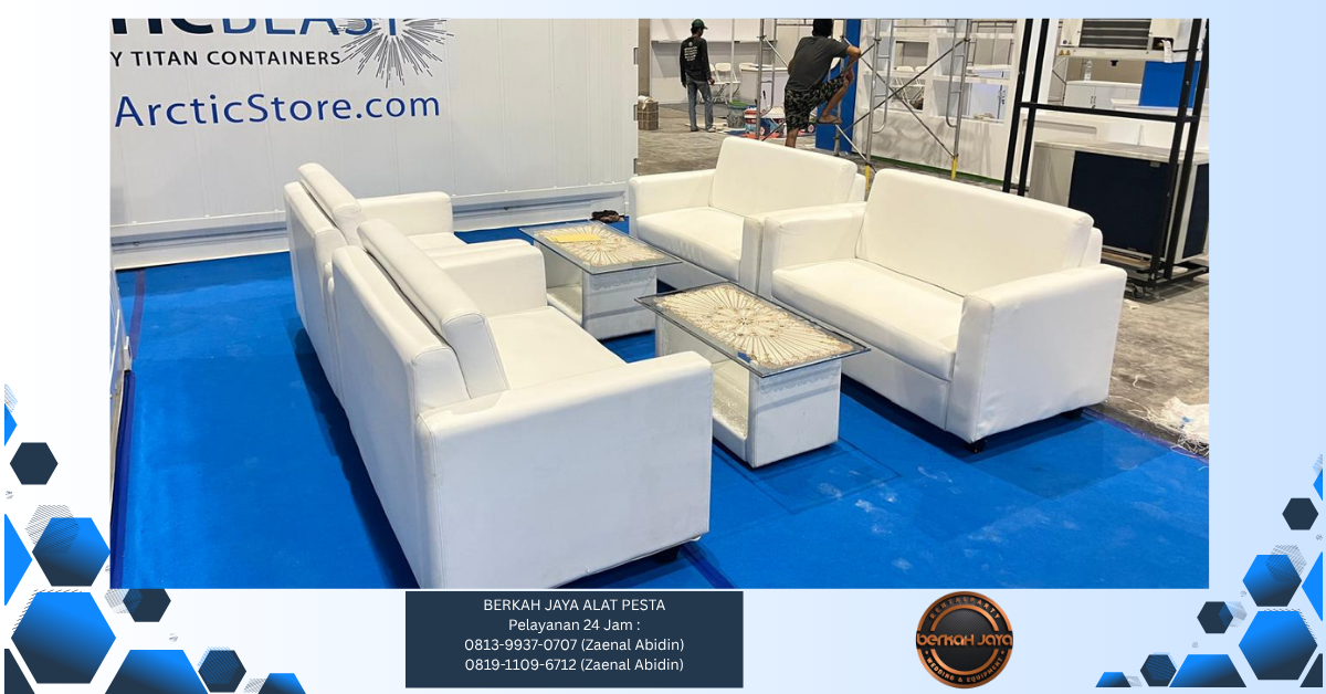 Sewa Sofa Double Warna Putih Jakarta Selatan 081399370707