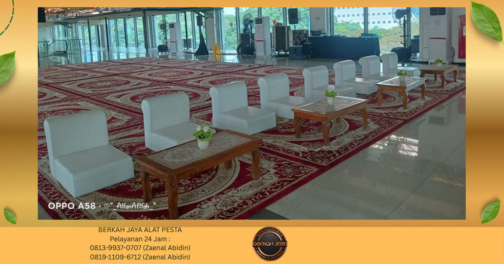 Sewa Sofa Lesehan Putih Jakarta Selatan 081399370707