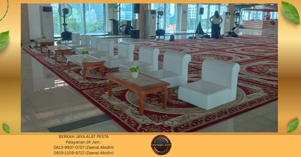Sewa Sofa Lesehan Putih Jakarta Selatan 081399370707