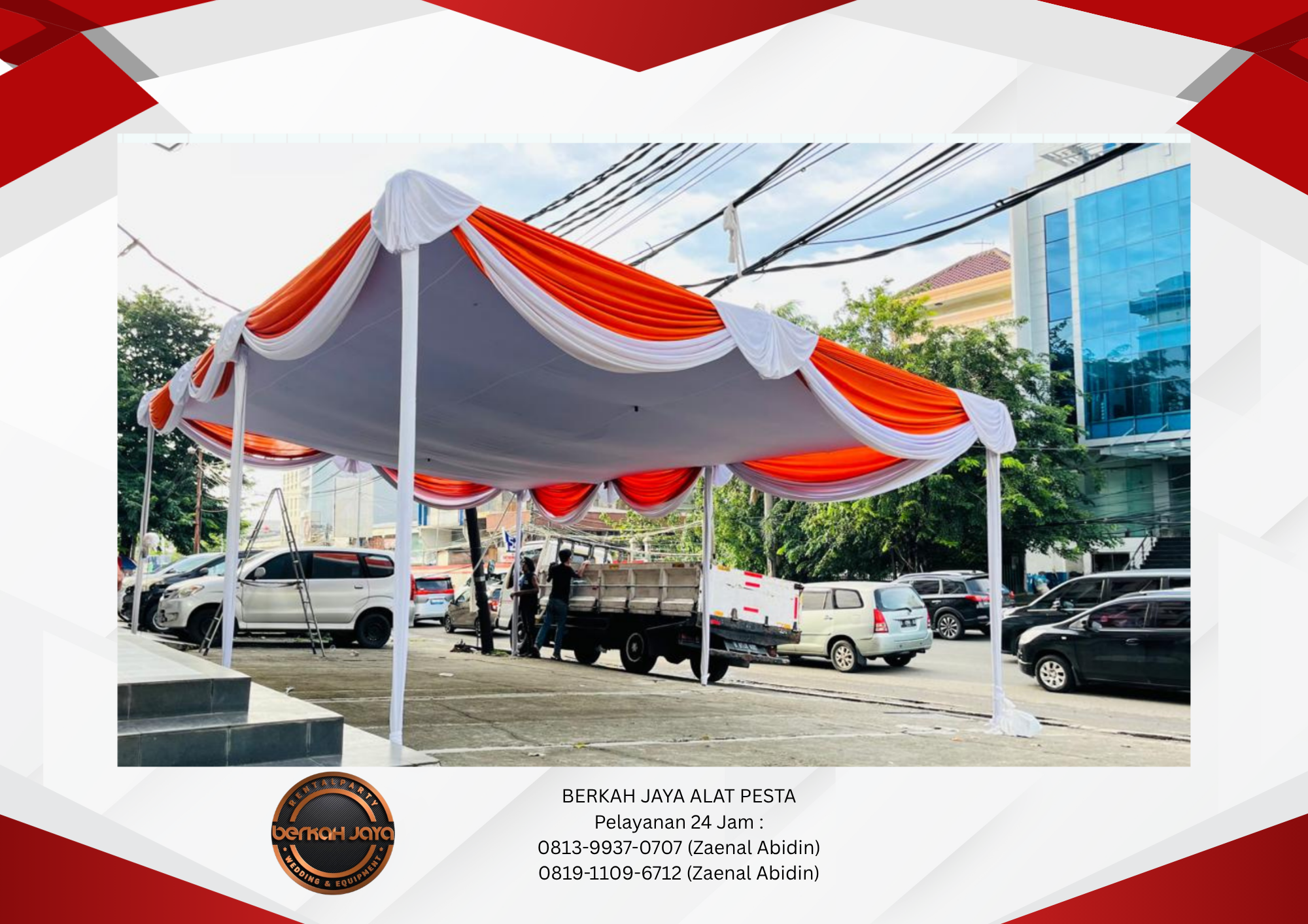 Pusat Sewa Tenda Konvensional Siap Setting Area Jakarta 081399370707