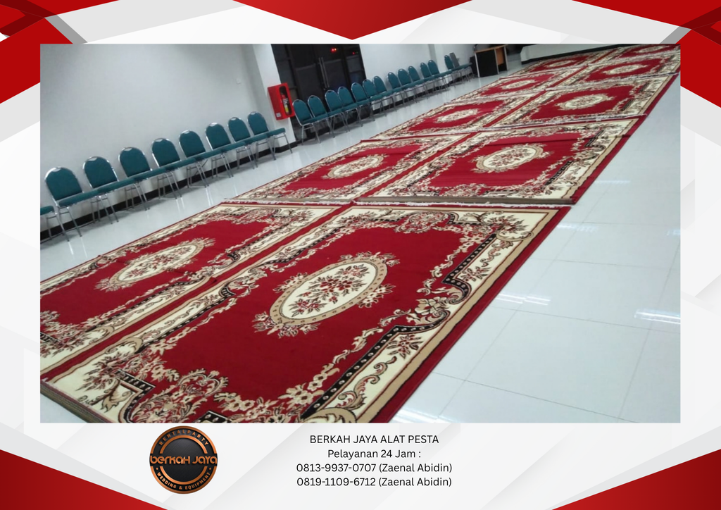 Rental Karpet Permadani Merah Bintaro 081399370707