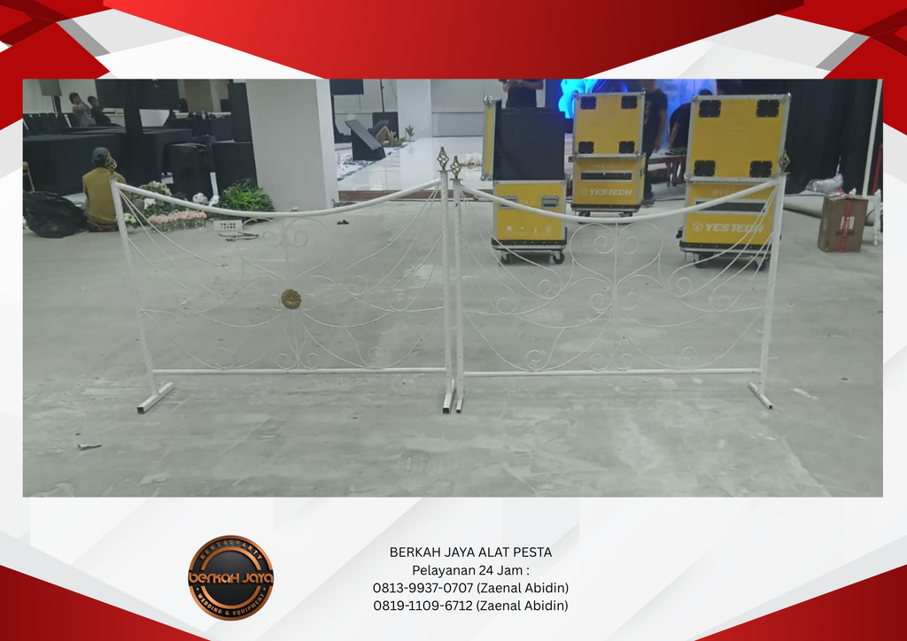 Rental Pembatas VIP Putih Jakarta Selatan 081399370707