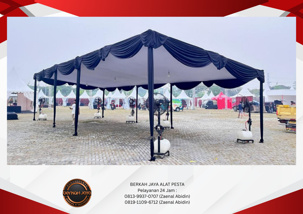 Rental Tenda Plafon Tenda Serut Aneka Warna Poni Jakarta Selatan 081399370707