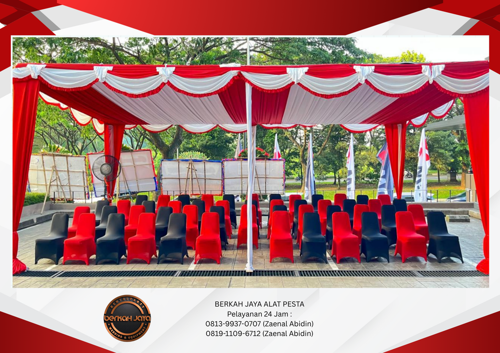 Rental Tenda Plafon Tenda Serut Aneka Warna Poni Jakarta Selatan 081399370707
