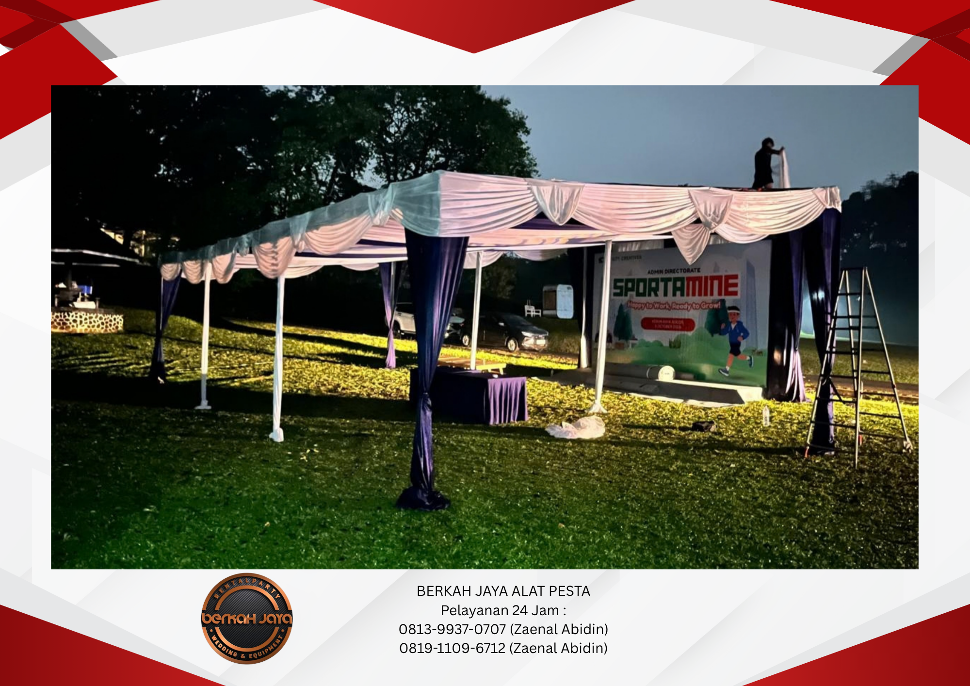 Rental Tenda Serut Jakarta Selatan 081399370707