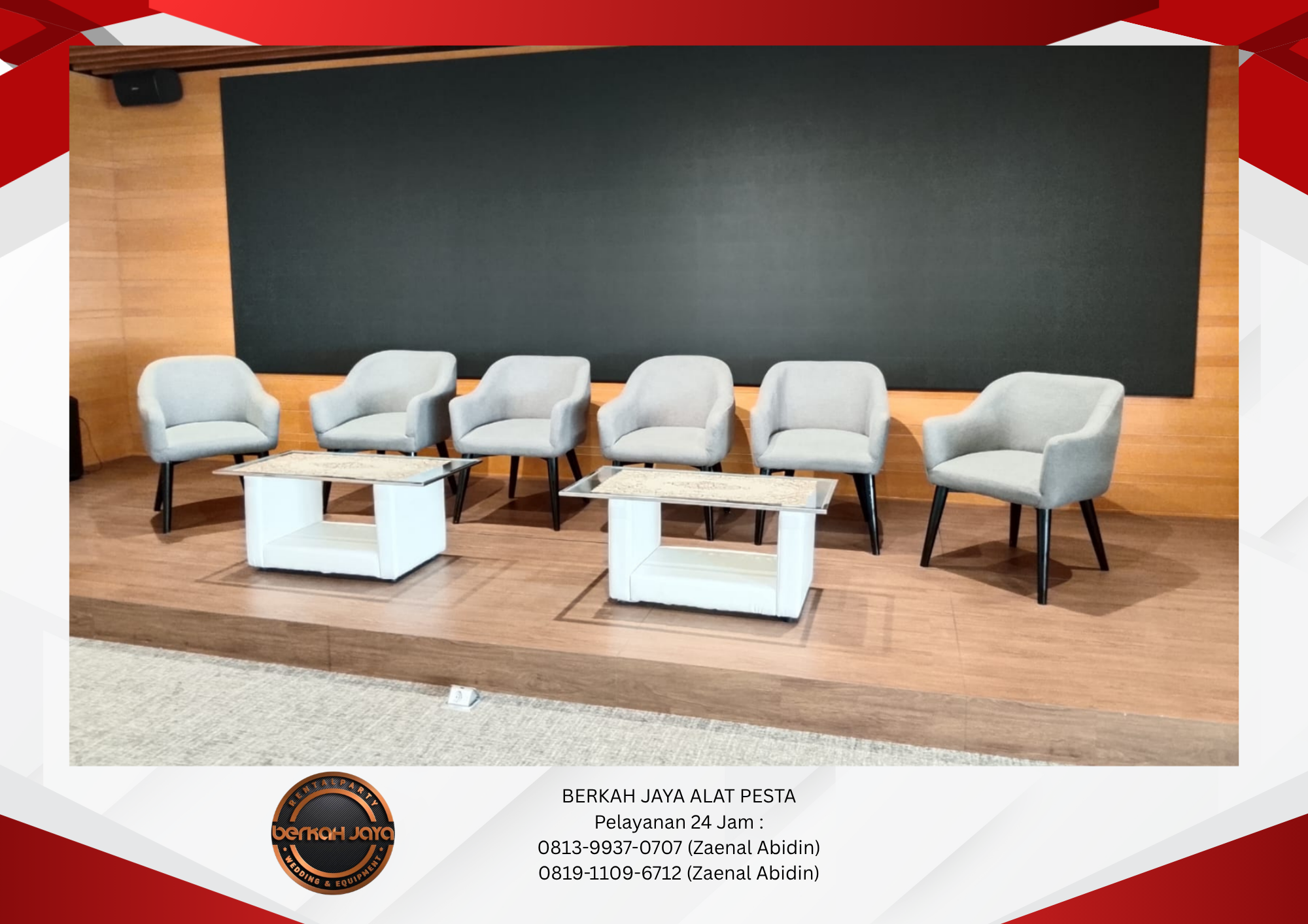 Sewa Sofa Studio Set Meja VIP Kaca Di Jakarta Selatan 081399370707